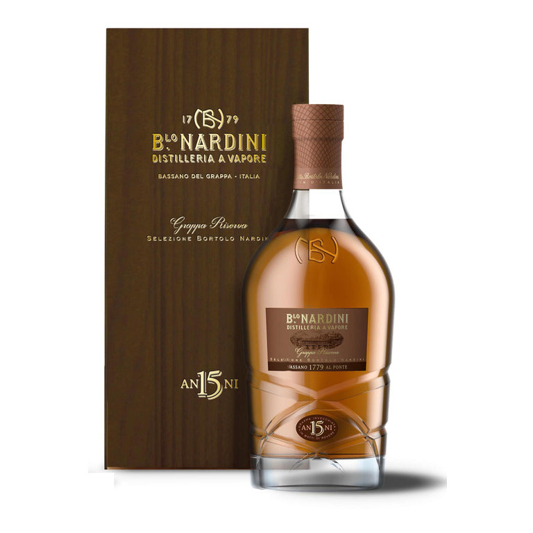 GRAPPA NARDINI RISERVA 15 ANNI - 70CL (1 pz) ASTUCCIO IN LEGNO